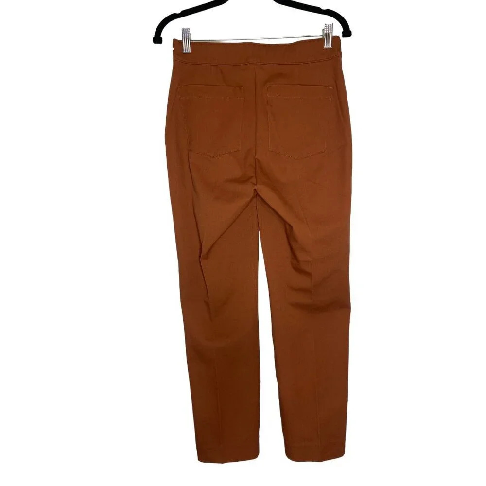 NWT SPANX Womens On The Go Ankle Slim Straight Pants Bronze Glow-sz Medium - Picture 5 of 10